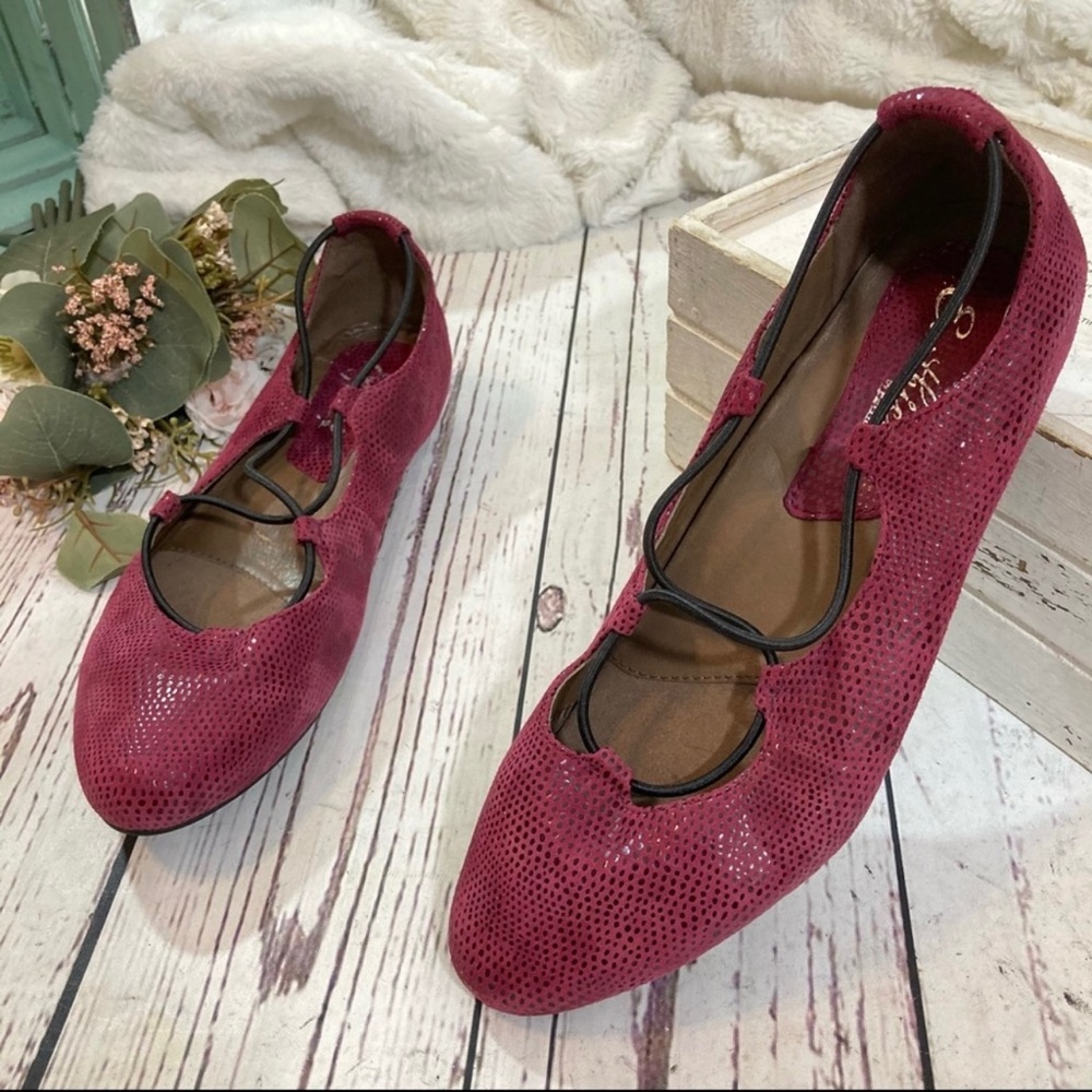 Earthies by eart essen ballerina suede flats